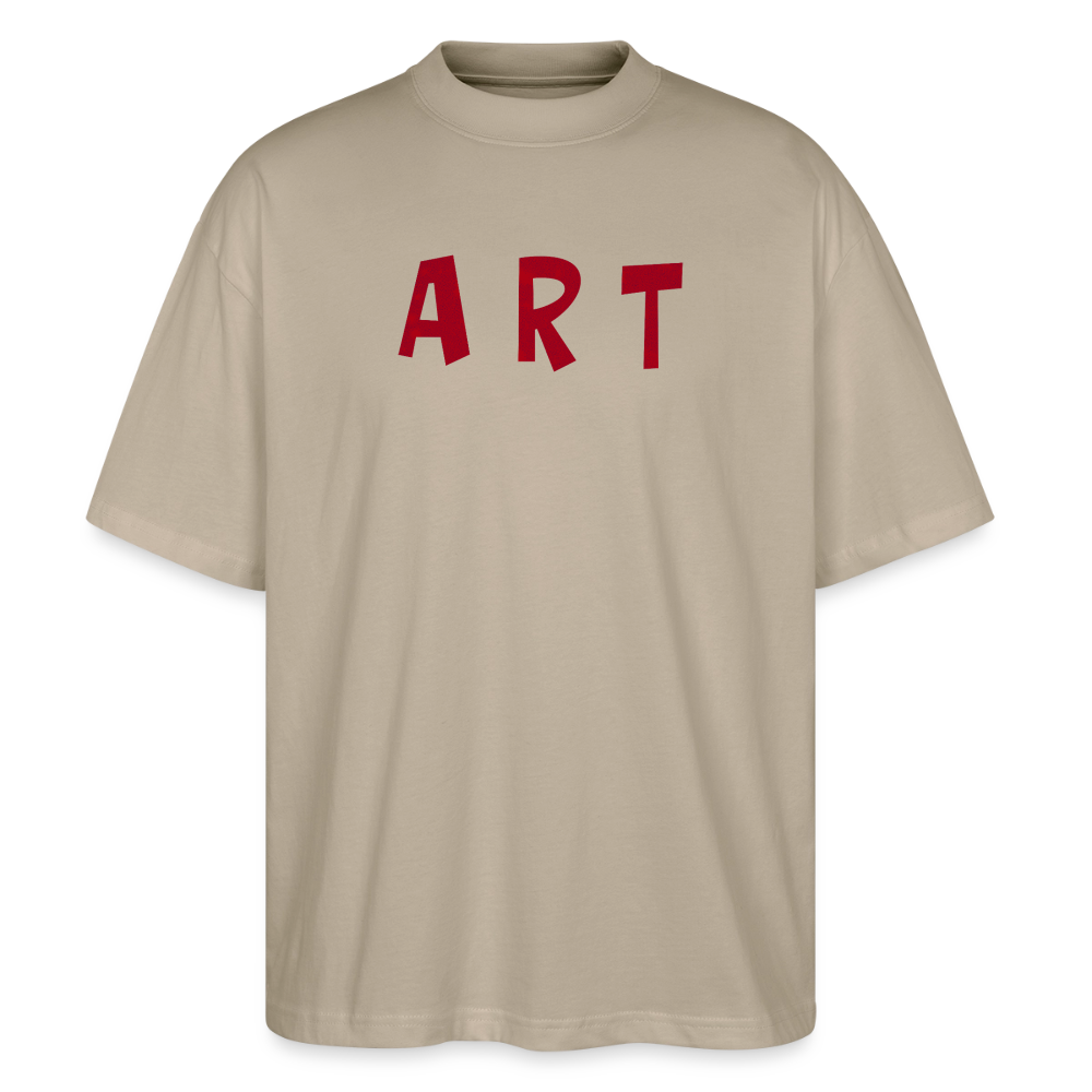 Oversized Unisex Bio T-Shirt Art - stone