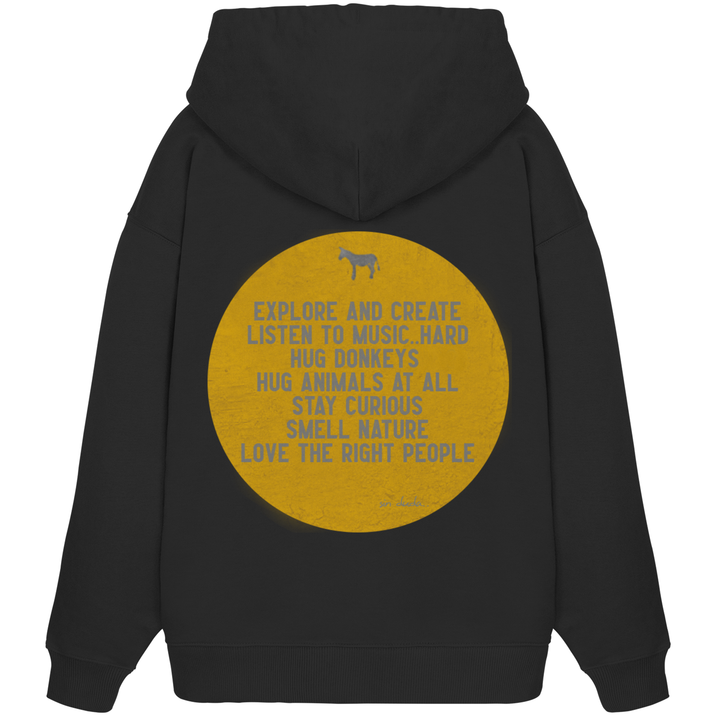 Oversized Hoodie (Bio-Baumwolle)-hug donkeys