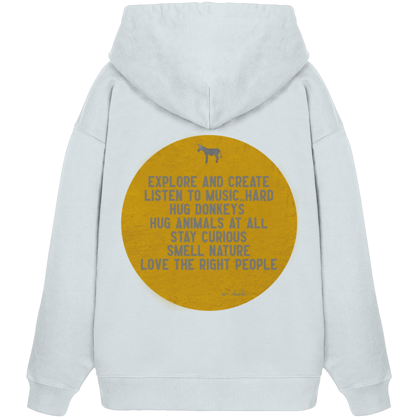 Oversized Hoodie (Bio-Baumwolle)-hug donkeys