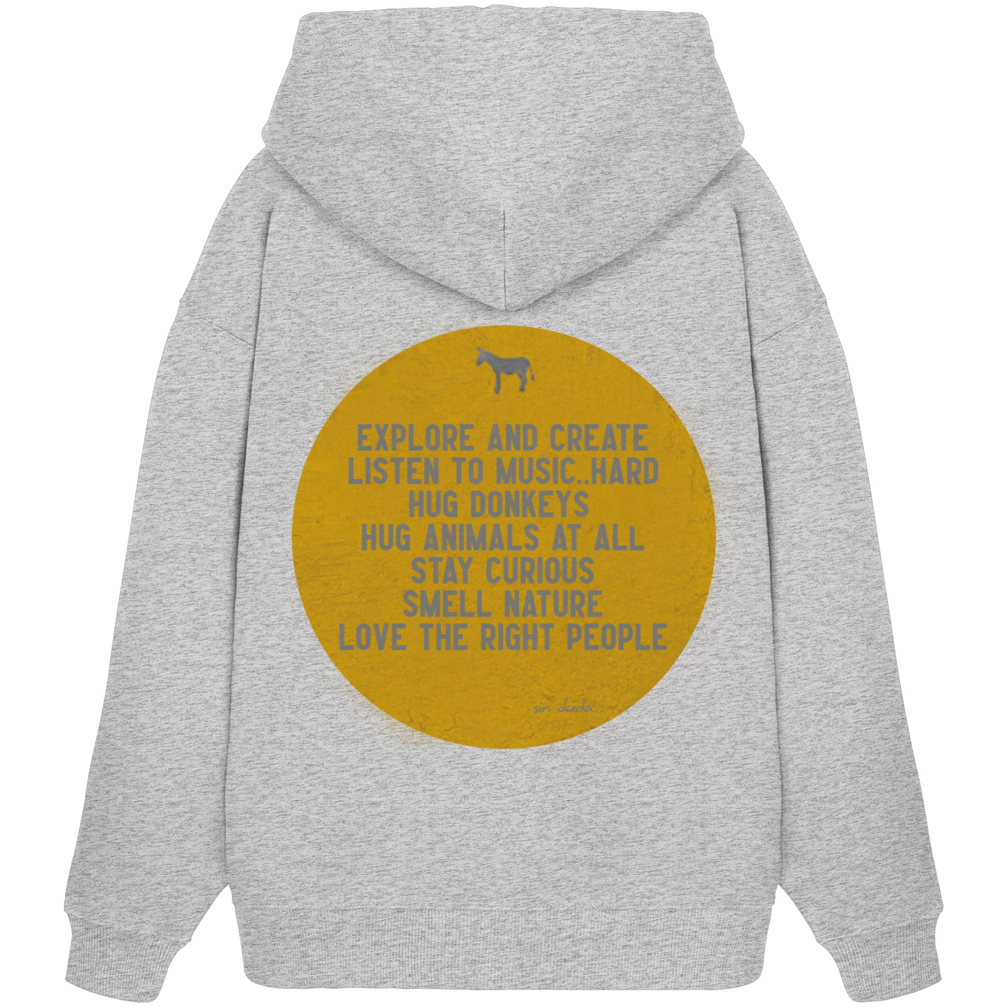 Oversized Hoodie (Bio-Baumwolle)-hug donkeys
