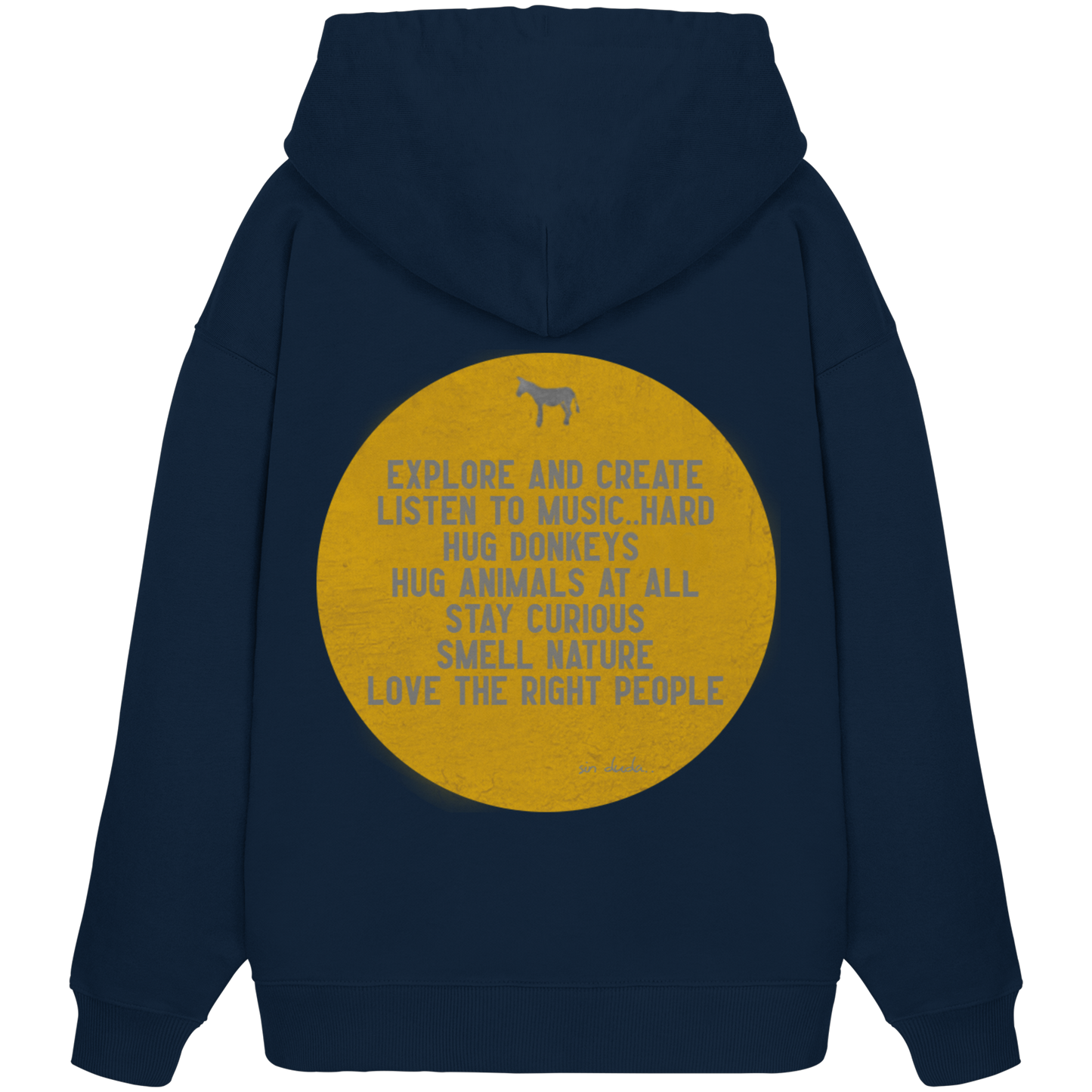 Oversized Hoodie (Bio-Baumwolle)-hug donkeys