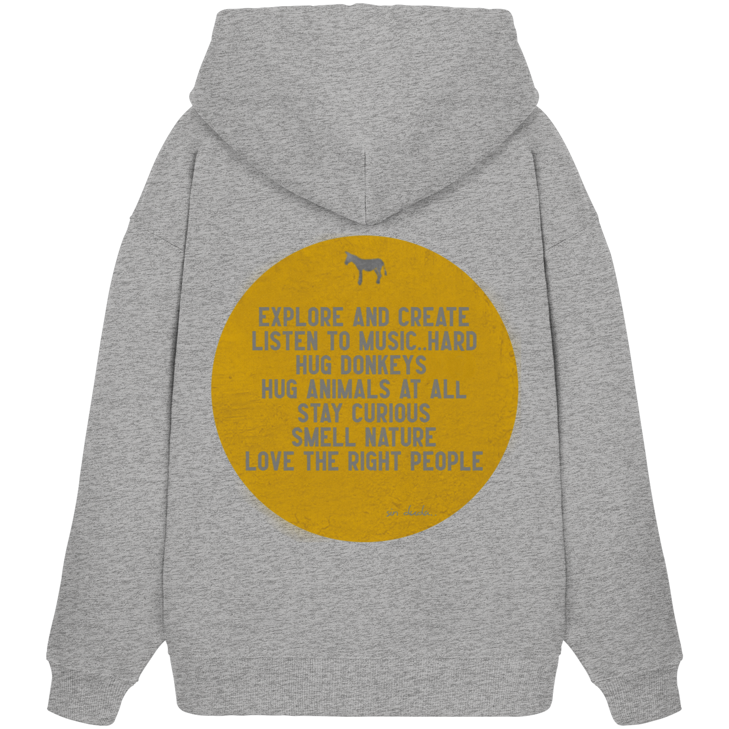 Oversized Hoodie (Bio-Baumwolle)-hug donkeys
