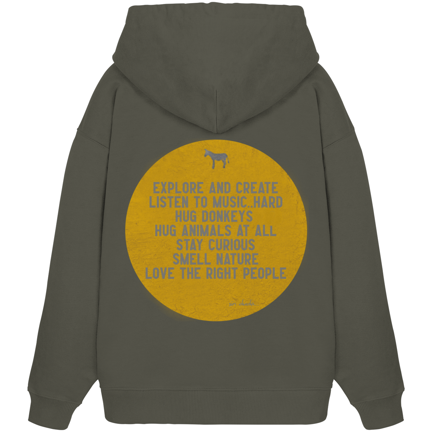 Oversized Hoodie (Bio-Baumwolle)-hug donkeys