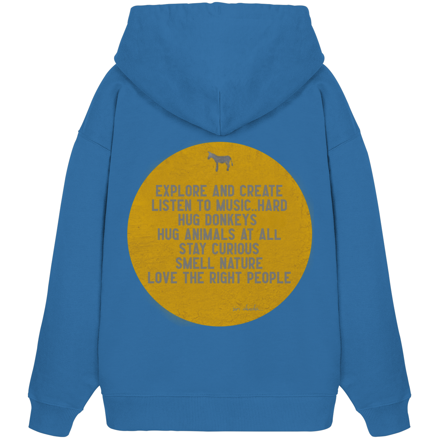 Oversized Hoodie (Bio-Baumwolle)-hug donkeys