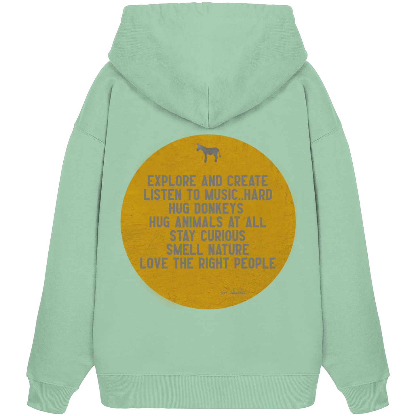 Oversized Hoodie (Bio-Baumwolle)-hug donkeys