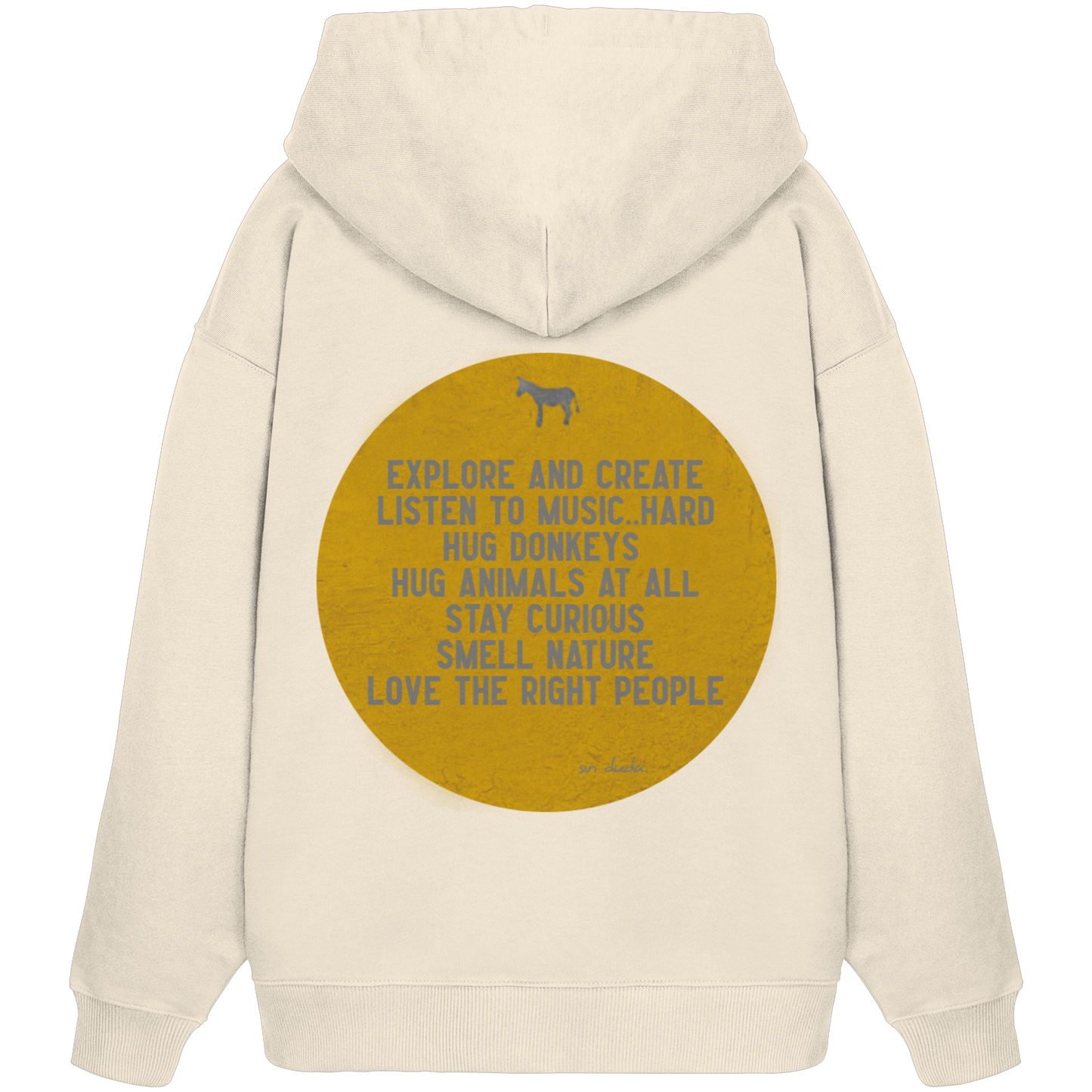 Oversized Hoodie (Bio-Baumwolle)-hug donkeys