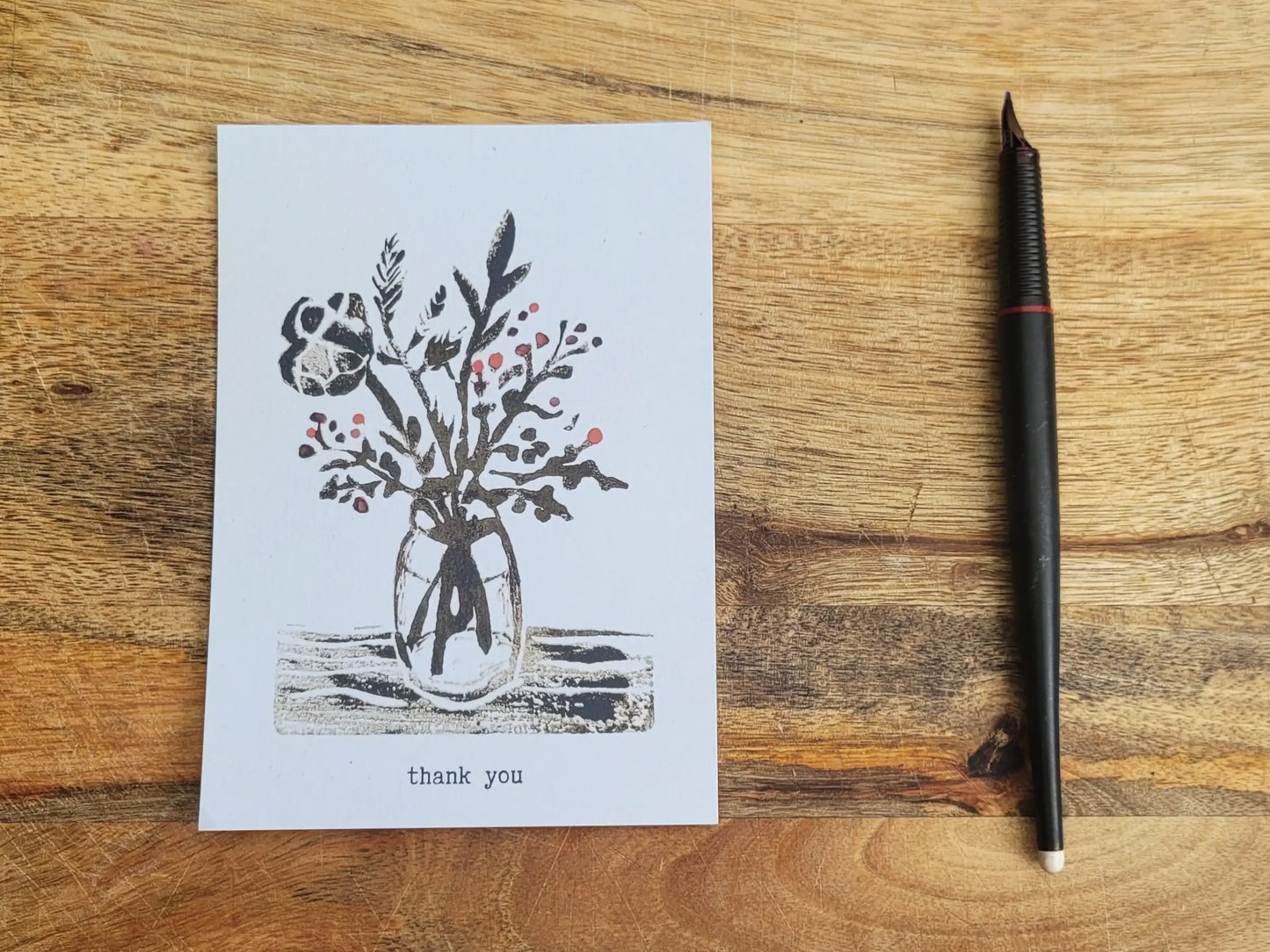 Postkarte, Stempel "thank you"