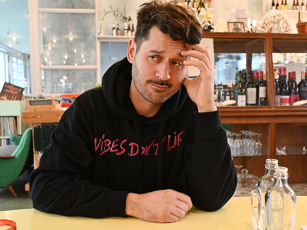 Organic Oversize Hoodie - vibes don't lie