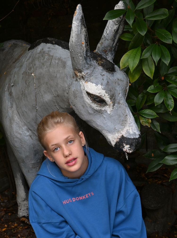 Oversized Hoodie (Bio-Baumwolle)-hug donkeys