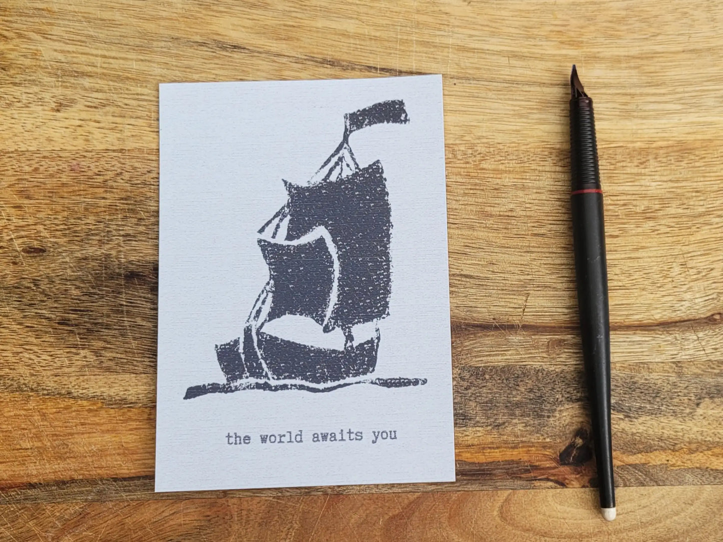 Postkarte, Stempel «Segelschiff»
