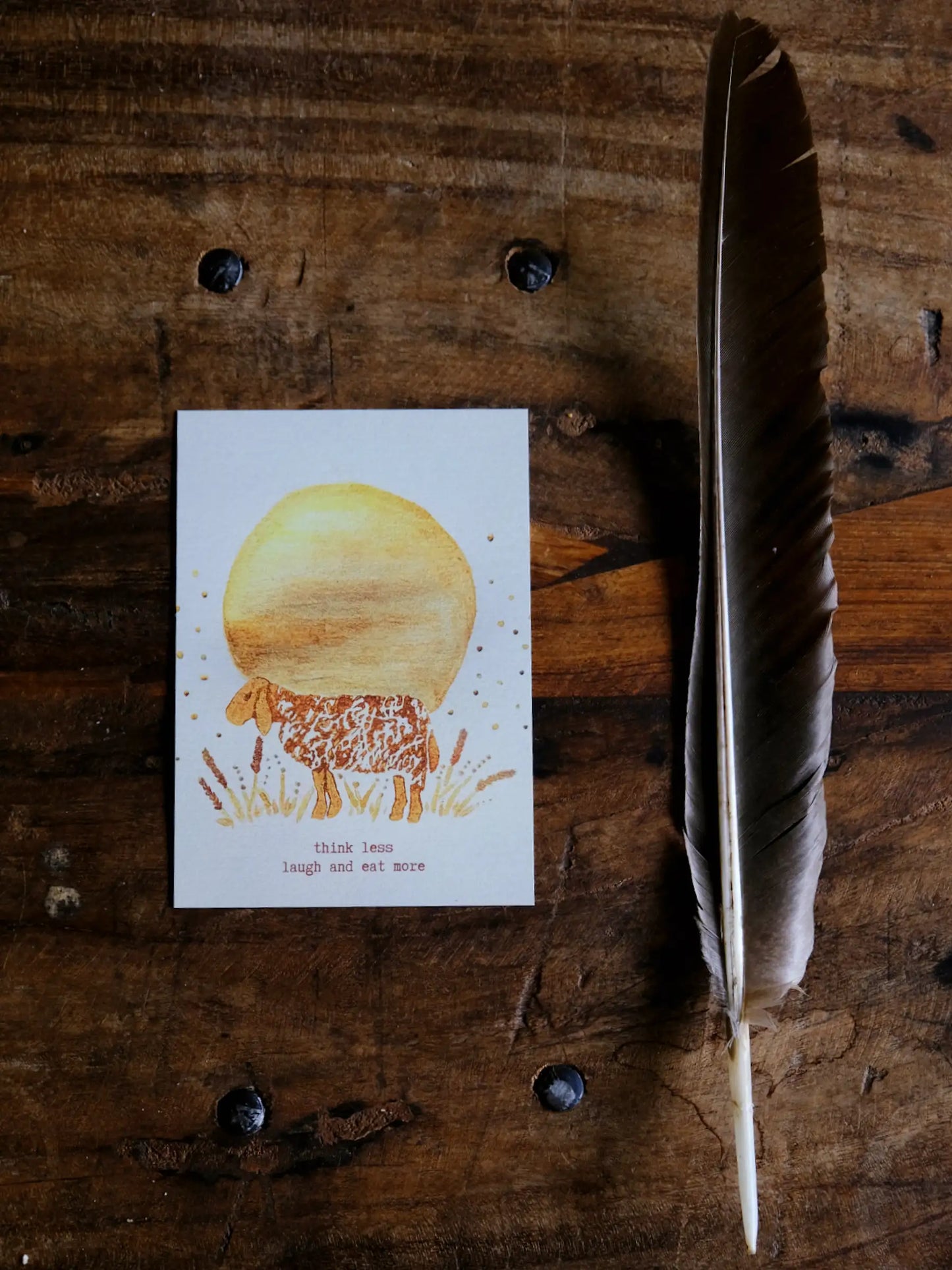 Postkarte, Stempel «Schaf»