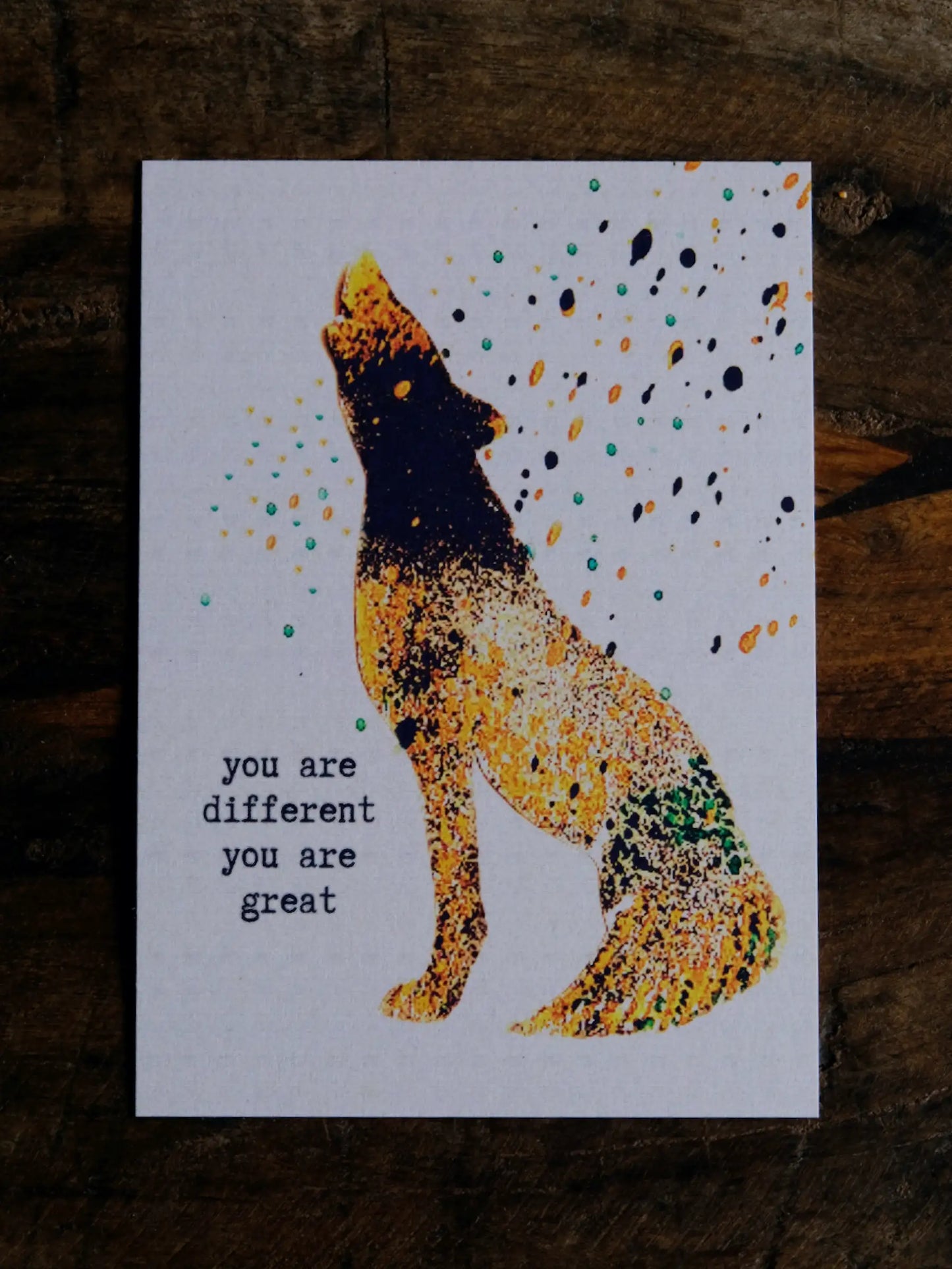 Postkarte, Stempel «Wolf»