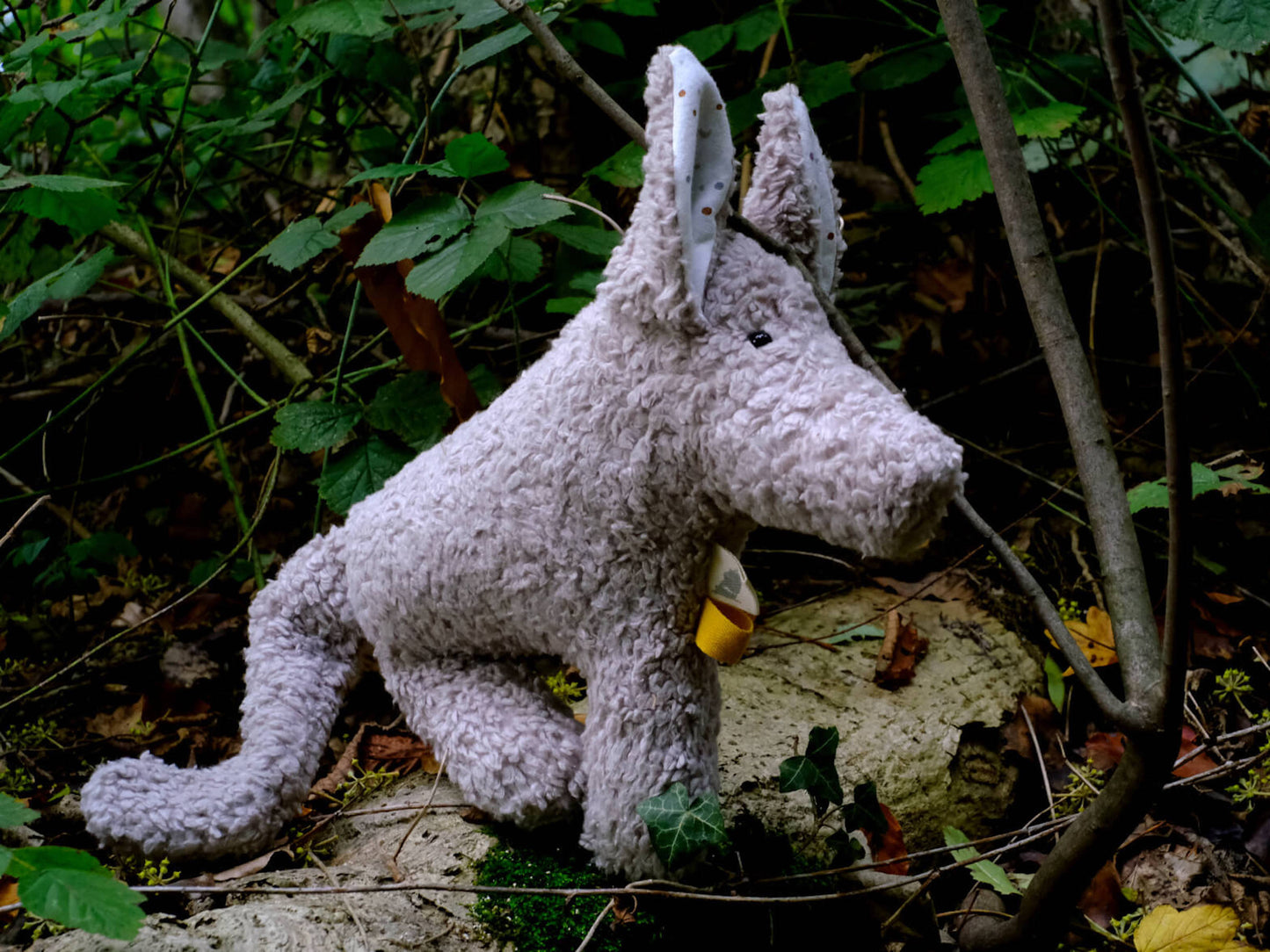 «Louie» Der Wolf in Hellgrau