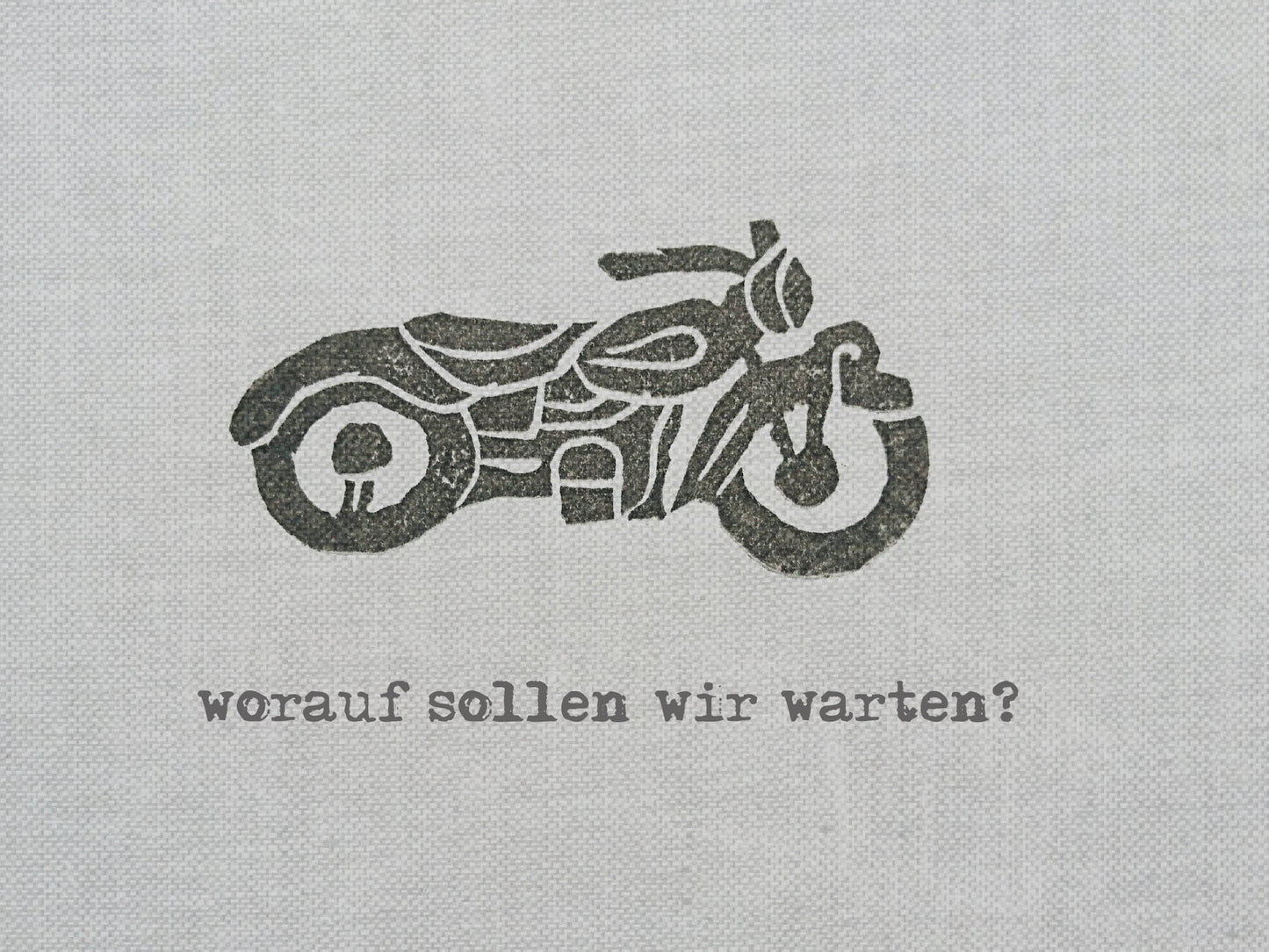 Postkarte, Stempel «Motorrad»
