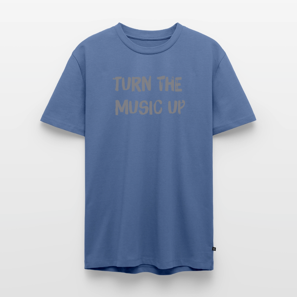 T-Shirt "Music" - stone blue