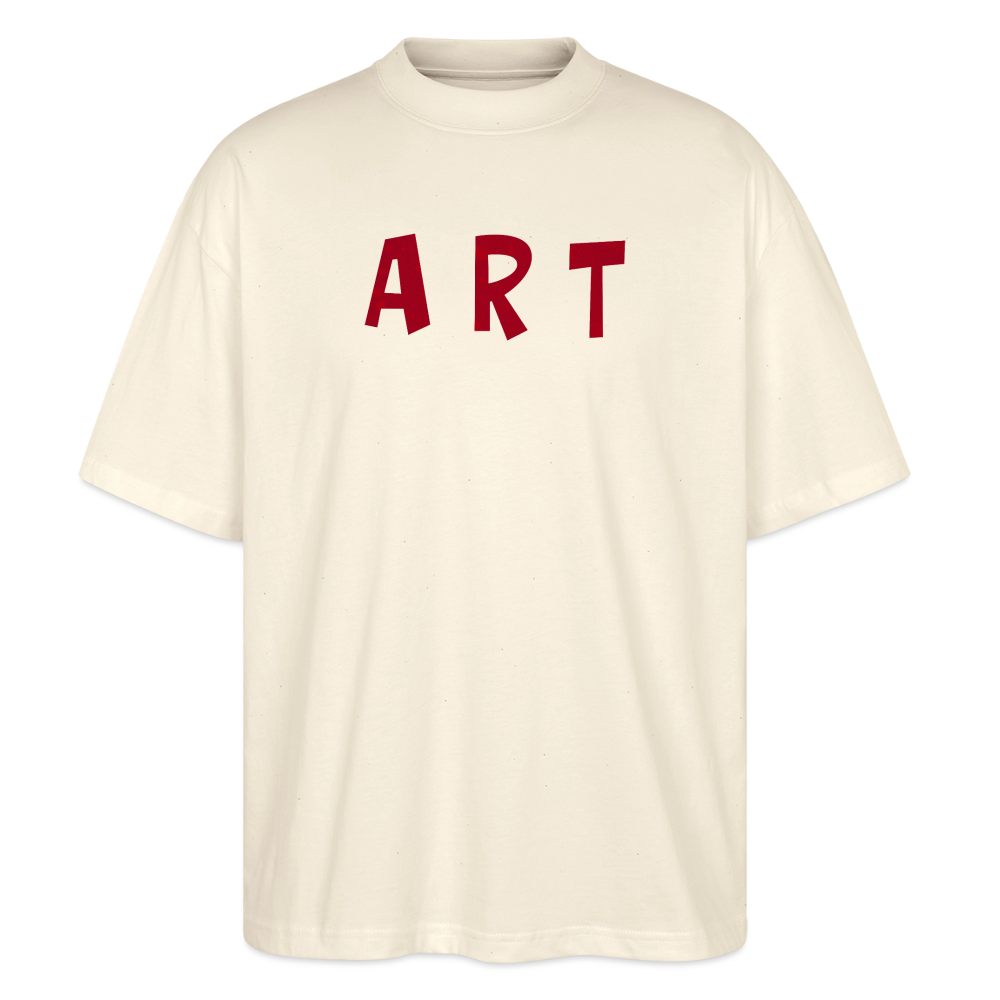 Oversized Unisex Bio T-Shirt Art - soft Ecru