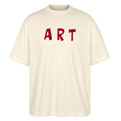 Oversized Unisex Bio T-Shirt Art - soft Ecru