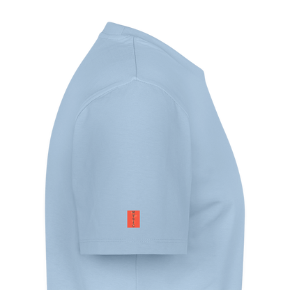 T-Shirt "turn the music up" - light blue