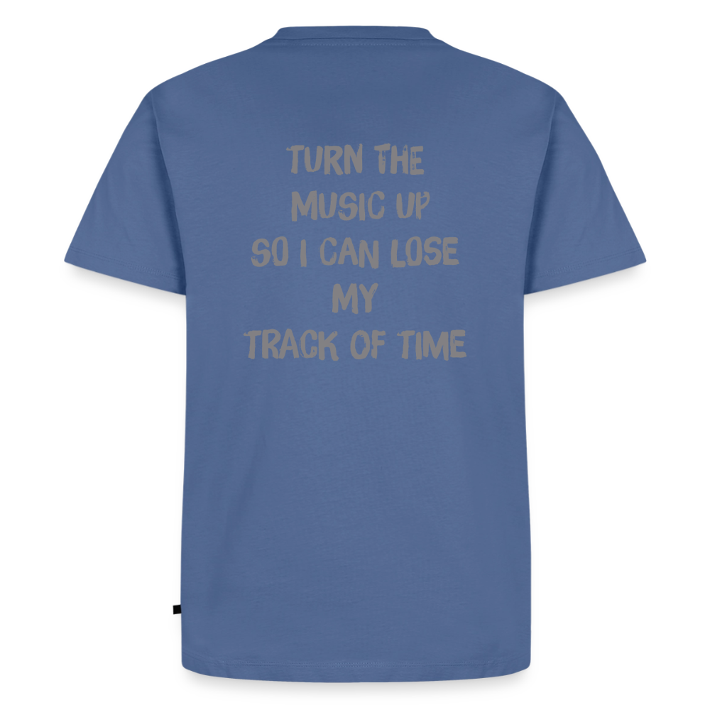T-Shirt "Music" - stone blue