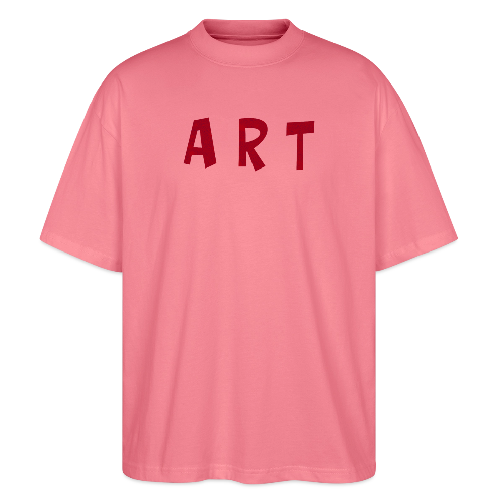 Oversized Unisex Bio T-Shirt Art - pink joy 