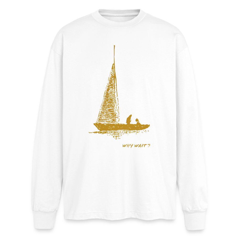 longsleeve "why wait" - white