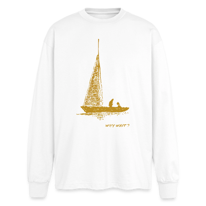 longsleeve "why wait" - white