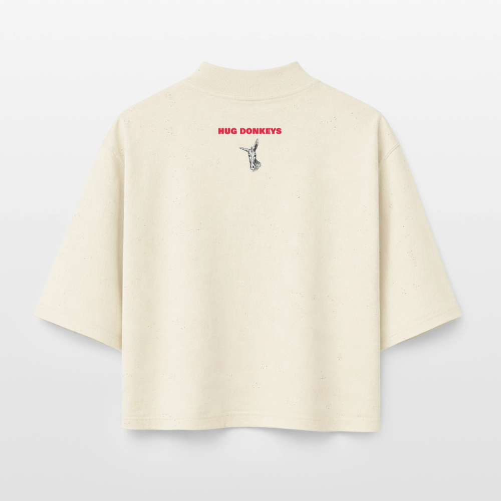 hug donkeys boxy shirt - soft Ecru