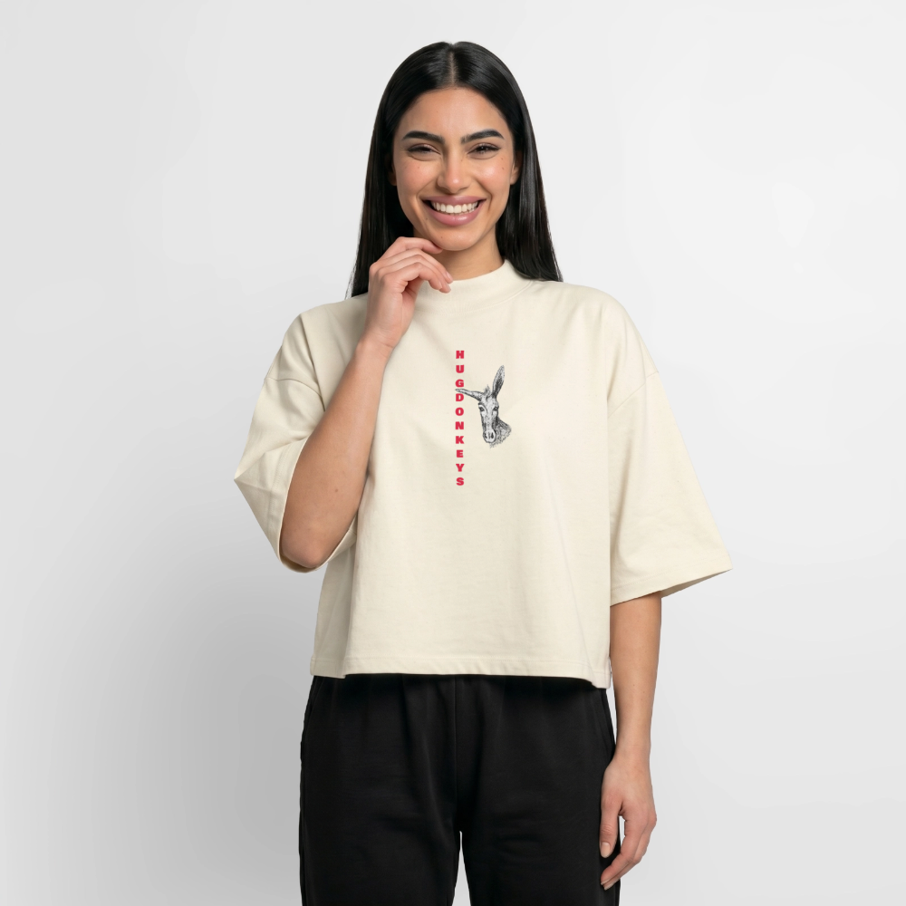 hug donkeys boxy shirt - soft Ecru