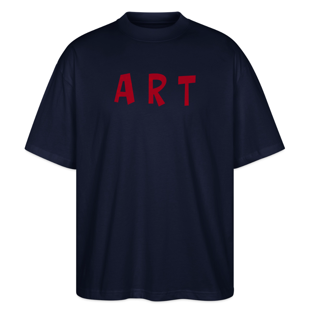 Oversized Unisex Bio T-Shirt Art - navy