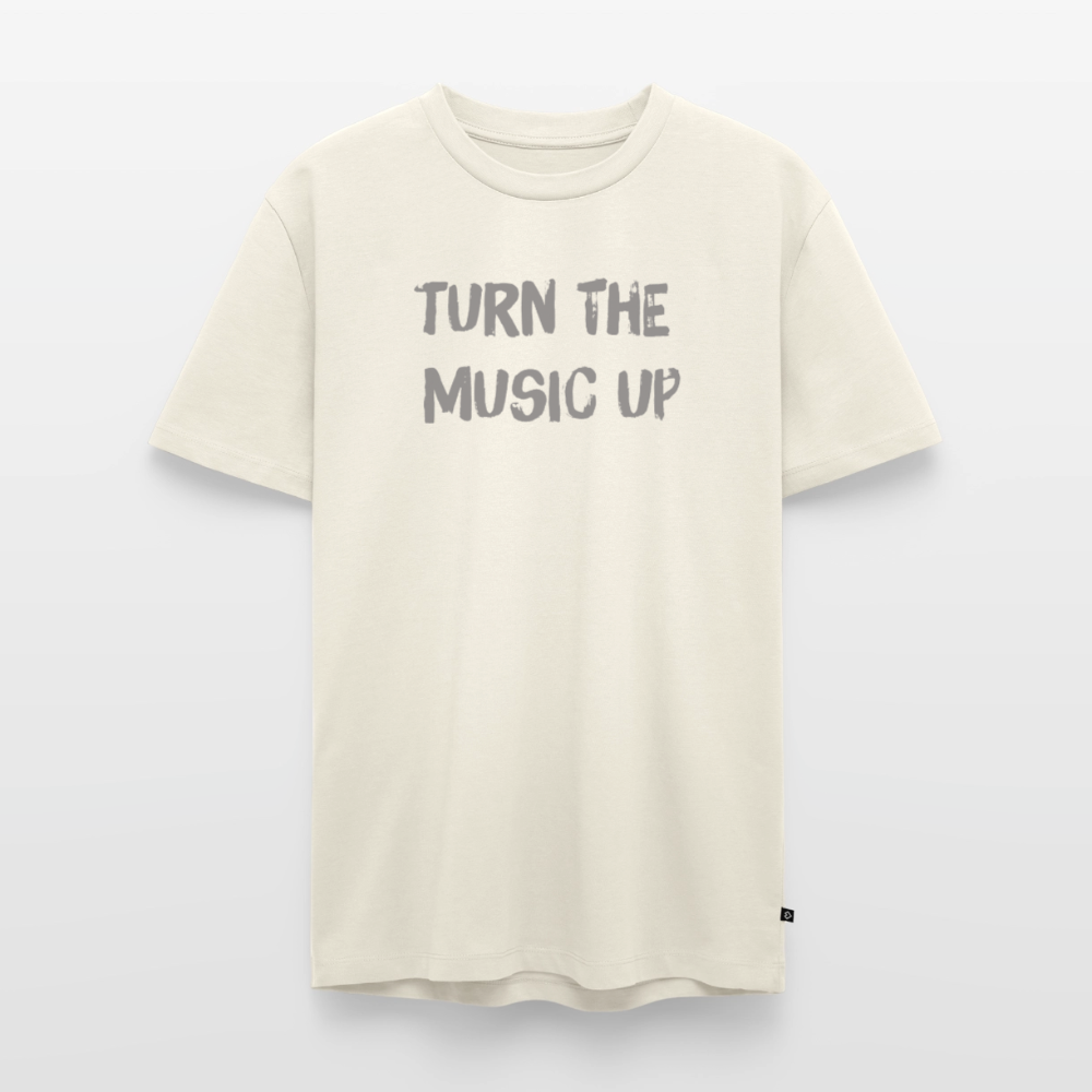T-Shirt "turn the music up" - off white