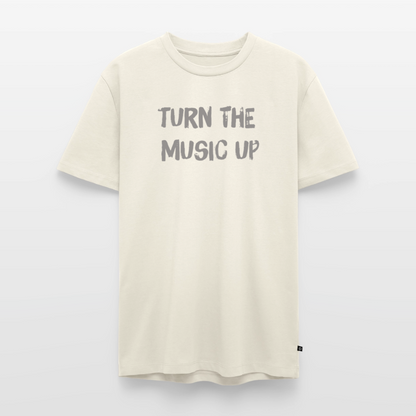 T-Shirt "turn the music up" - off white