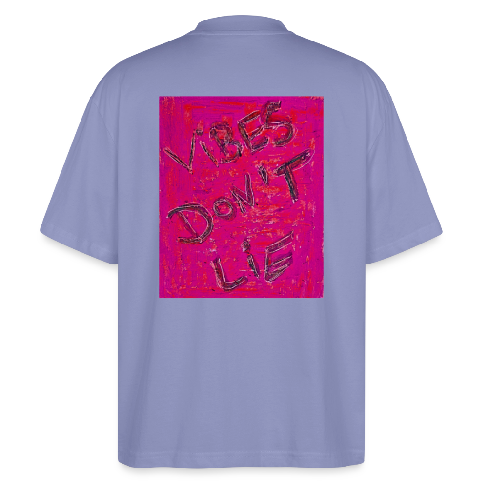 Oversized Unisex Bio T-Shirt Vibes don't lie - violet