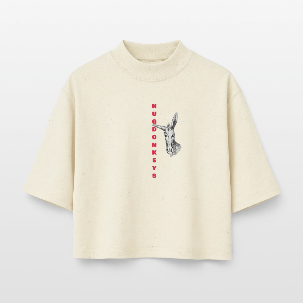 hug donkeys boxy shirt - soft Ecru