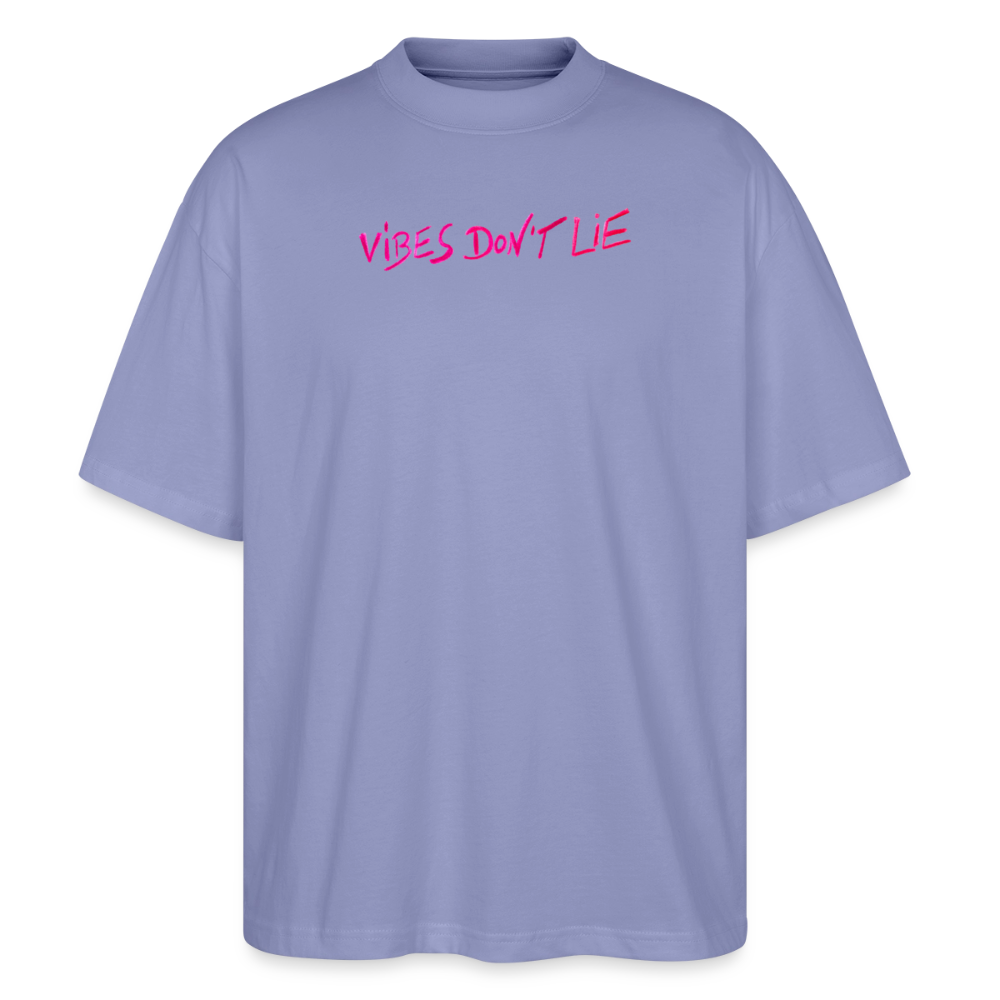Oversized Unisex Bio T-Shirt Vibes don't lie - violet