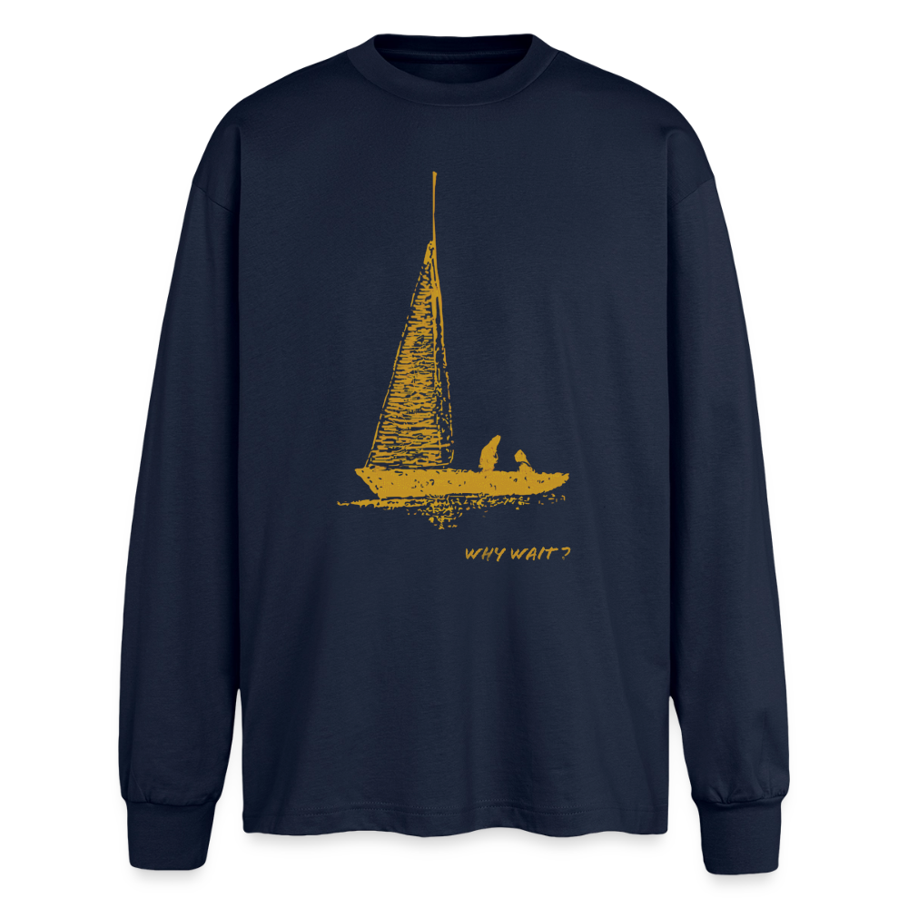 longsleeve "why wait" - navy