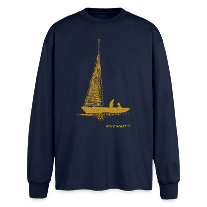 longsleeve "why wait" - navy