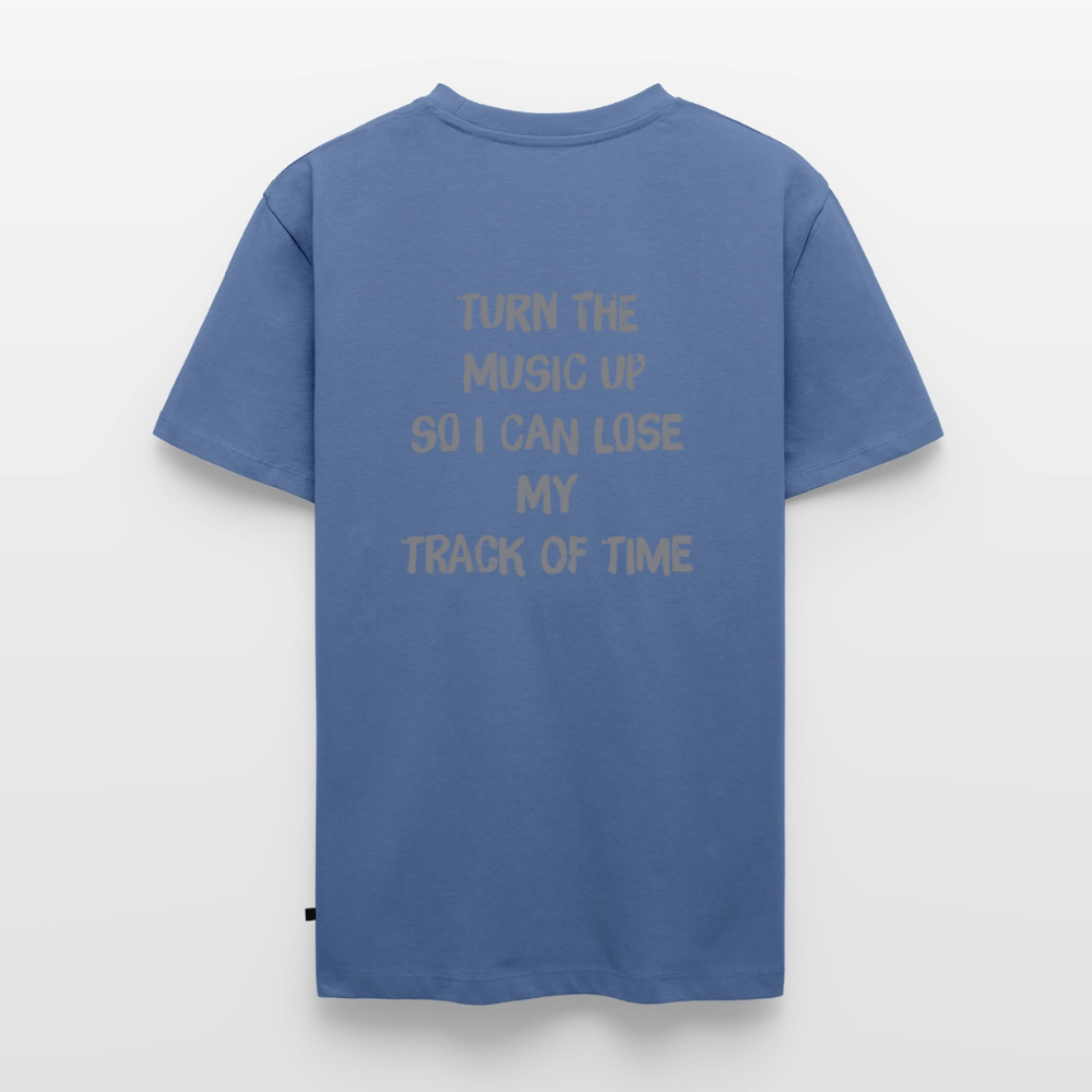 T-Shirt "Music" - stone blue