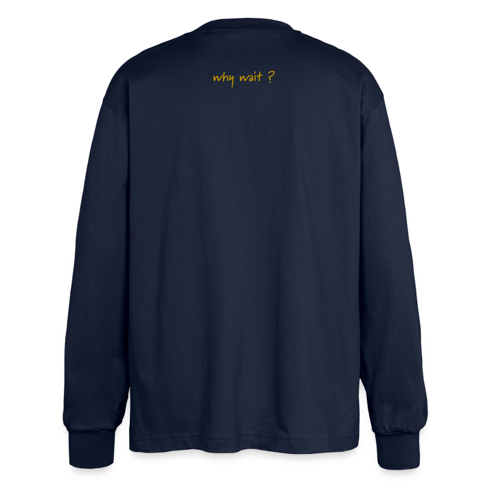 longsleeve "why wait" - navy