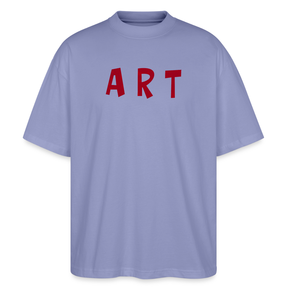 Oversized Unisex Bio T-Shirt Art - violet