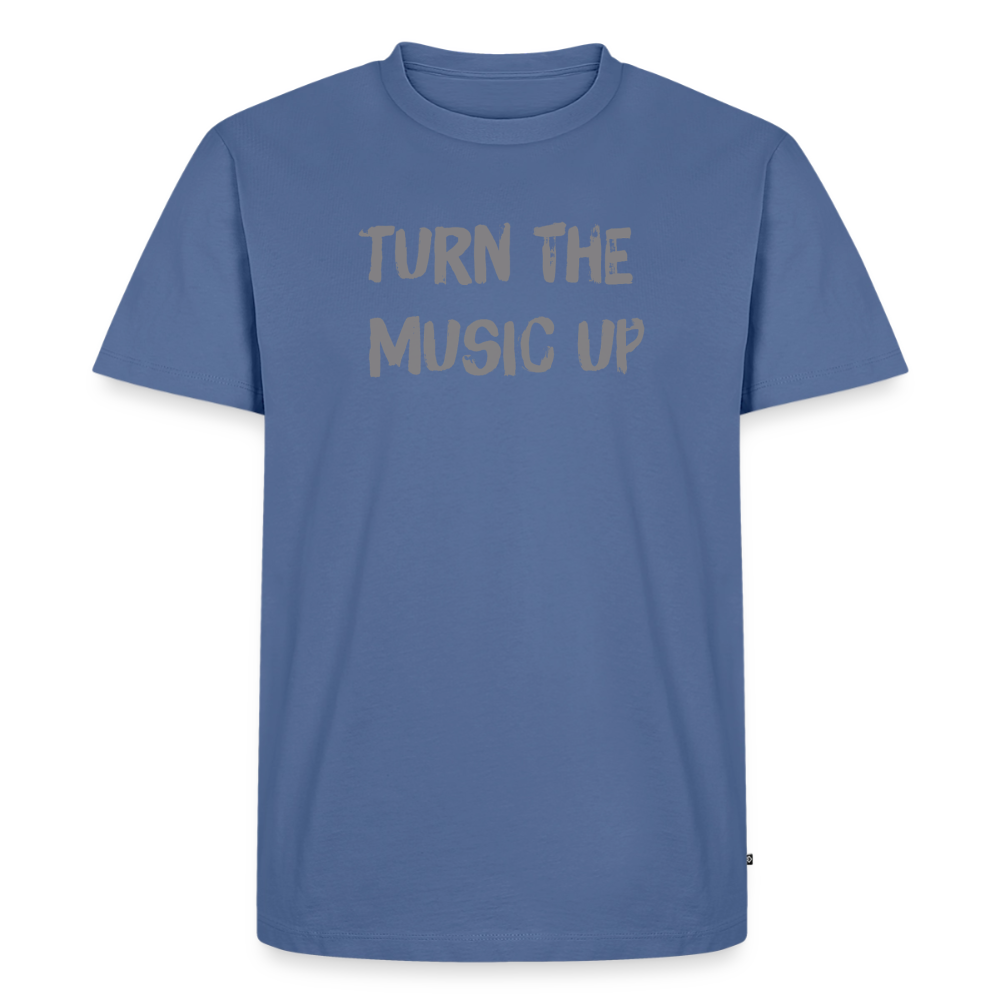 T-Shirt "Music" - stone blue