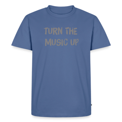 T-Shirt "Music" - stone blue