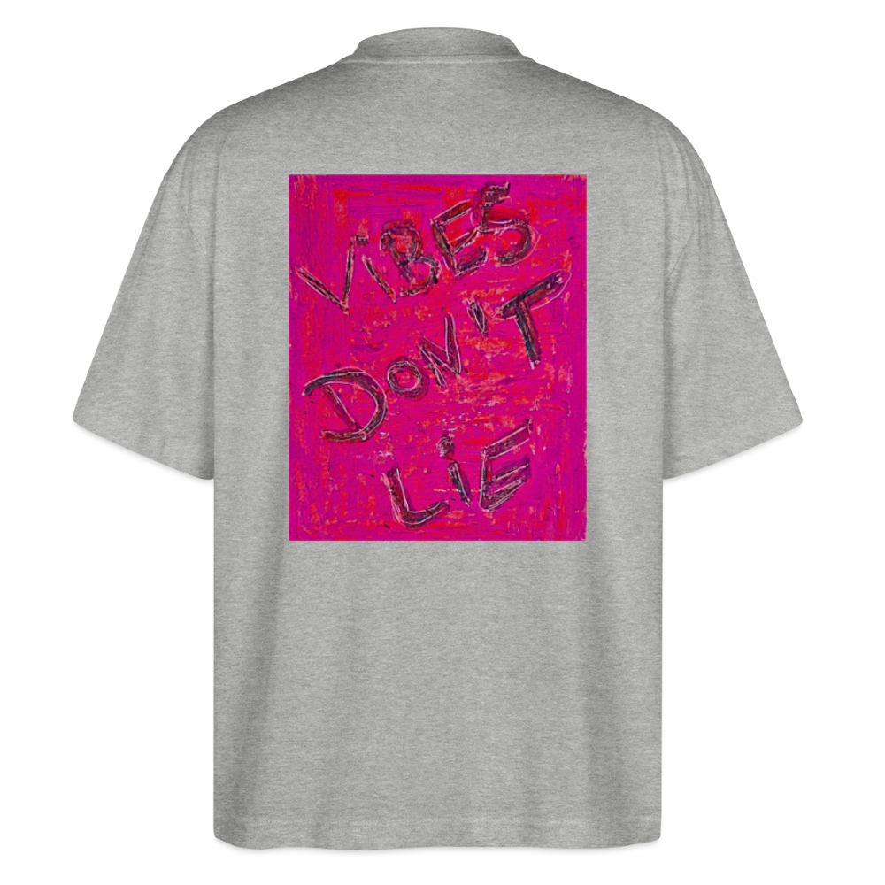 Oversized Unisex Bio T-Shirt Vibes don't lie - heather grey