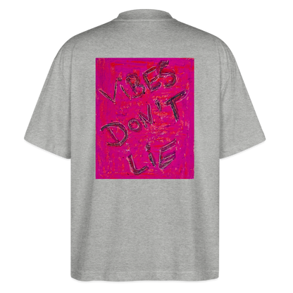 Oversized Unisex Bio T-Shirt Vibes don't lie - heather grey