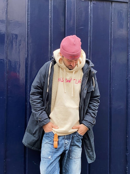 Oversized Hoodie «Vibes don't lie» aus Bio-Baumwolle