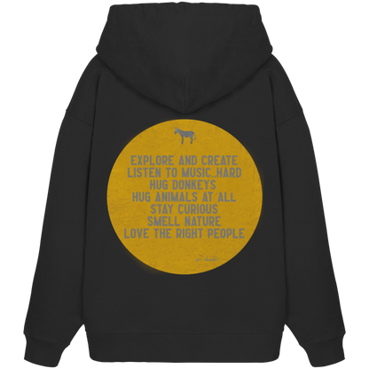 Oversized Hoodie (Bio-Baumwolle)-hug donkeys