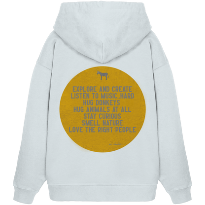 Oversized Hoodie (Bio-Baumwolle)-hug donkeys