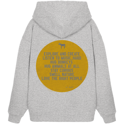 Oversized Hoodie (Bio-Baumwolle)-hug donkeys