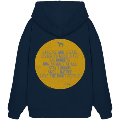 Oversized Hoodie (Bio-Baumwolle)-hug donkeys