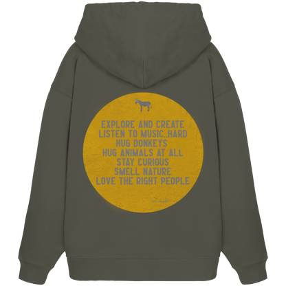 Oversized Hoodie (Bio-Baumwolle)-hug donkeys