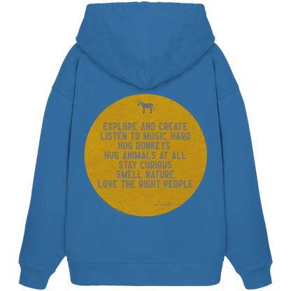 Oversized Hoodie (Bio-Baumwolle)-hug donkeys